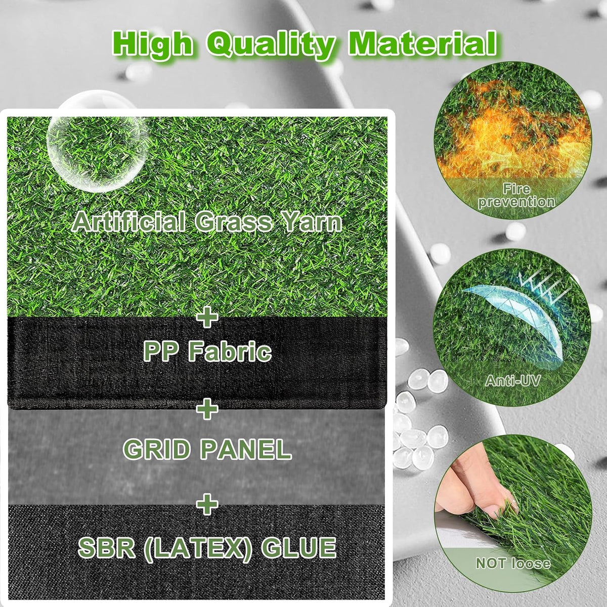 13x36 in Artificial Grass Table Runner for Indoor & Outdoor Decor