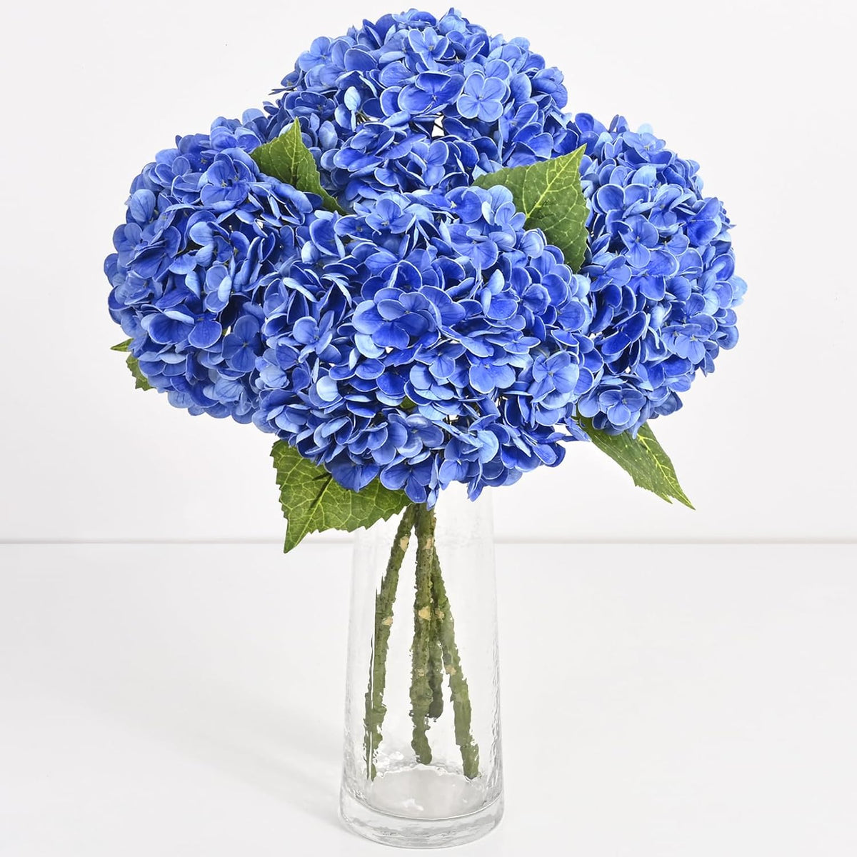 Real Touch Hydrangea Artificial Flowers, 21" Fake Flowers, White