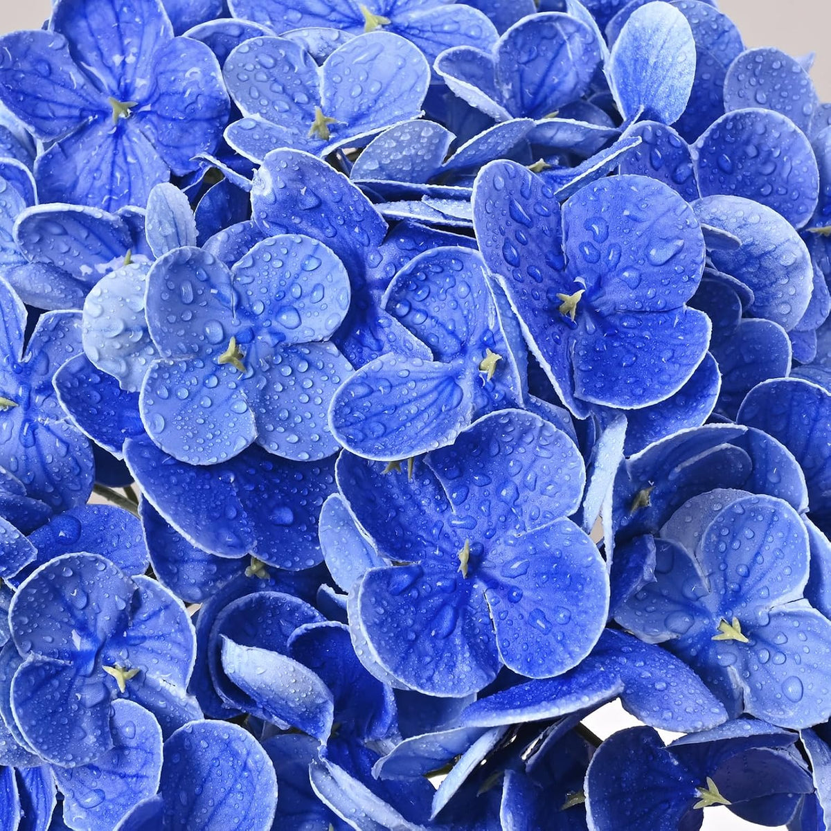 Real Touch Hydrangea Artificial Flowers, 21" Fake Flowers, White