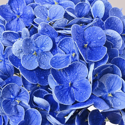 Real Touch Hydrangea Artificial Flowers, 21" Fake Flowers, White