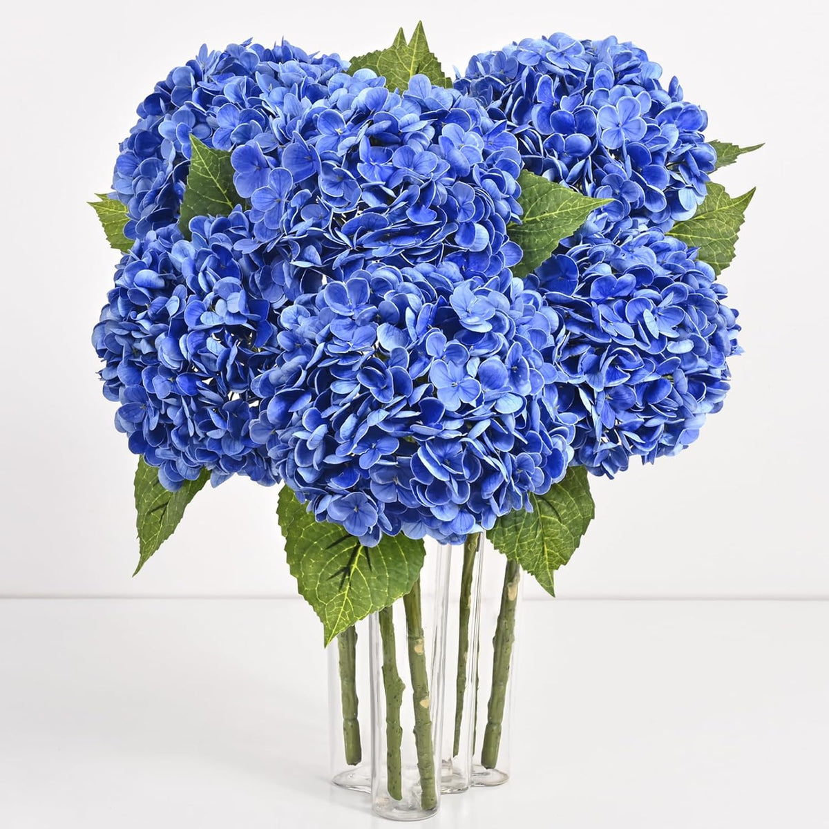 Real Touch Hydrangea Artificial Flowers, 21" Fake Flowers, White