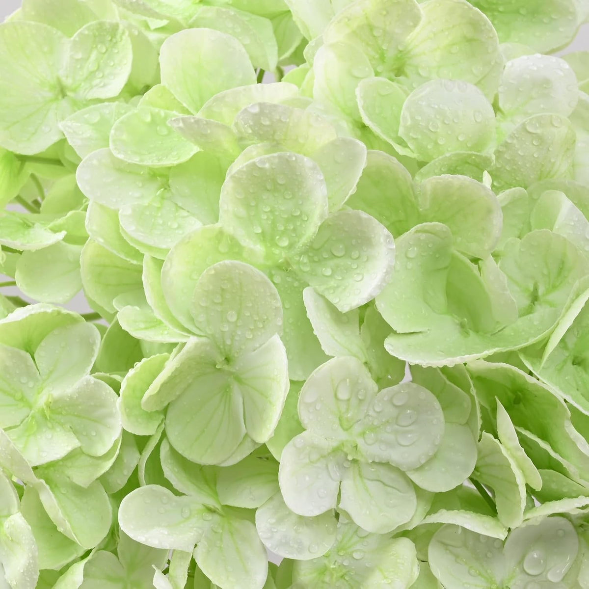 Real Touch Hydrangea Artificial Flowers, 21" Fake Flowers, White