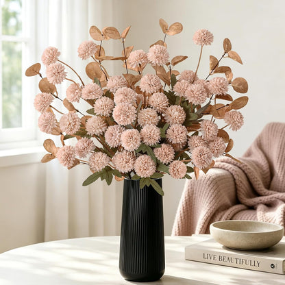 Real Touch Hydrangea Artificial Flowers, 21" Fake Flowers, White