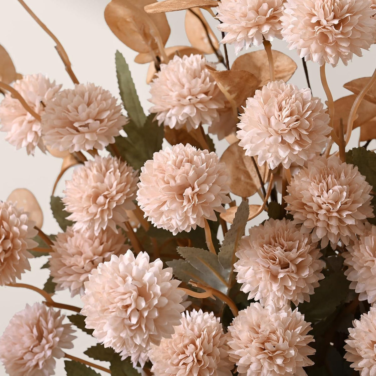 Real Touch Hydrangea Artificial Flowers, 21" Fake Flowers, White