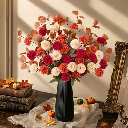 Real Touch Hydrangea Artificial Flowers, 21" Fake Flowers, White