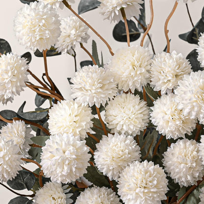 Real Touch Hydrangea Artificial Flowers, 21" Fake Flowers, White
