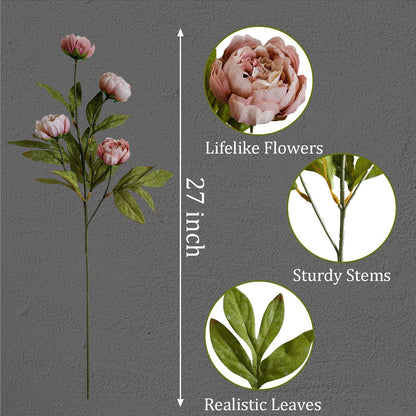 Viral Peony Artificial Flowers for Vase