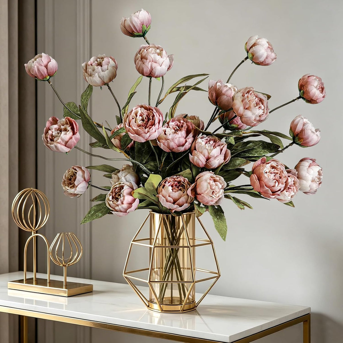 Viral Peony Artificial Flowers for Vase