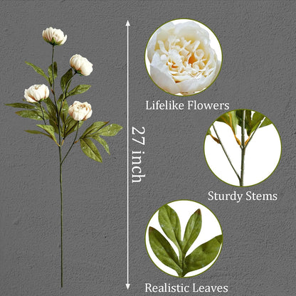 Viral Peony Artificial Flowers for Vase