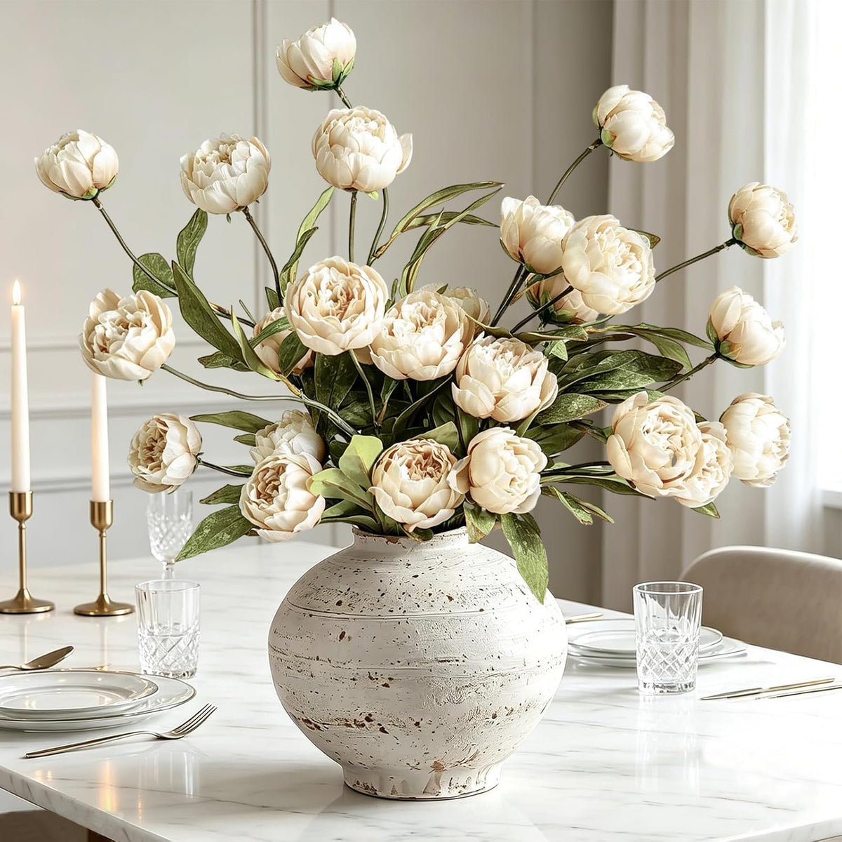 Viral Peony Artificial Flowers for Vase