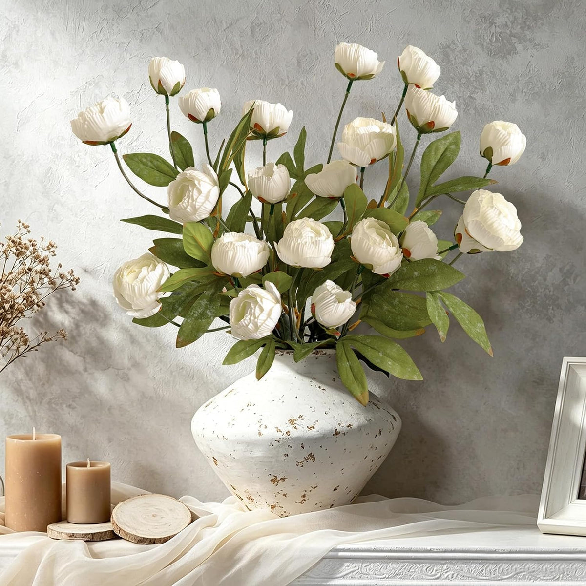 Viral Peony Artificial Flowers for Vase