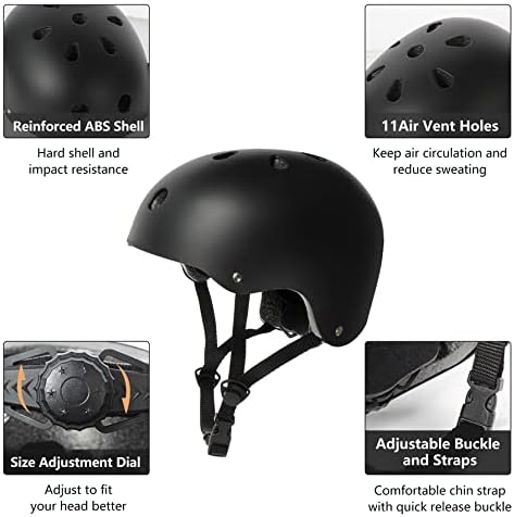 Skateboard Helmet Impact Resistance Ventilation for Youth & Adults