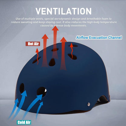 Skateboard Helmet Impact Resistance Ventilation for Youth & Adults