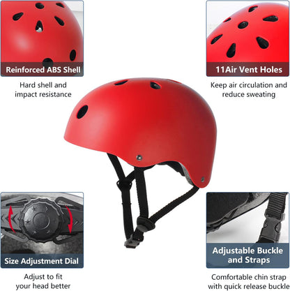 Skateboard Helmet Impact Resistance Ventilation for Youth & Adults