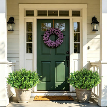 Artificial Flowers for Outdoors, Fake Lavender Plant, Purple