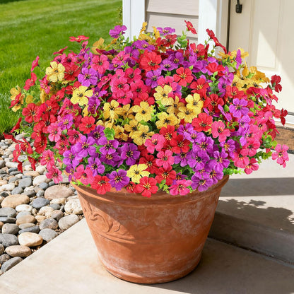 Artificial Flowers for Outdoors, Fake Lavender Plant, Purple