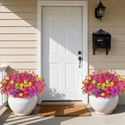Artificial Flowers for Outdoors, Fake Lavender Plant, Purple