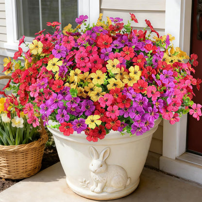 Artificial Flowers for Outdoors, Fake Lavender Plant, Purple