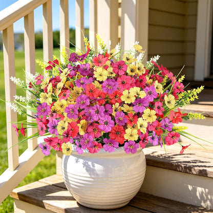 Artificial Flowers for Outdoors, Fake Lavender Plant, Purple
