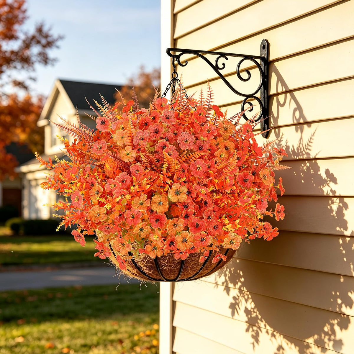 Artificial Flowers for Outdoors, Fake Lavender Plant, Purple
