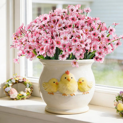 Artificial Flowers for Outdoors, Fake Lavender Plant, Purple