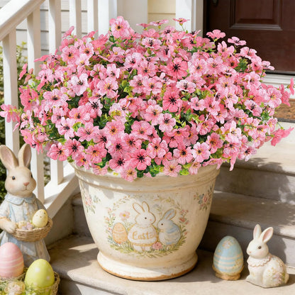 Artificial Flowers for Outdoors, Fake Lavender Plant, Purple