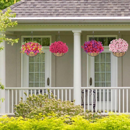 Artificial Flowers for Outdoors, Fake Lavender Plant, Purple