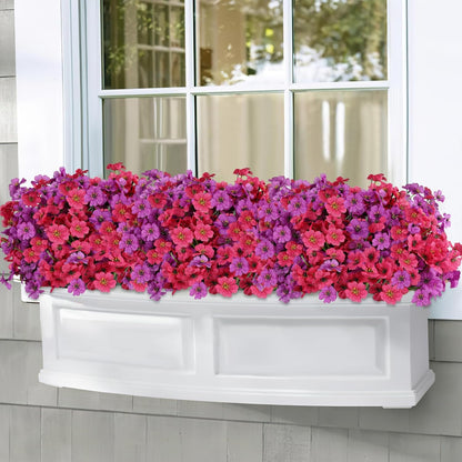 Artificial Flowers for Outdoors, Fake Lavender Plant, Purple