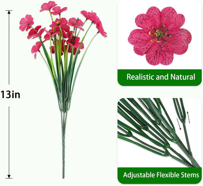 Artificial Flowers for Outdoors, Fake Lavender Plant, Purple