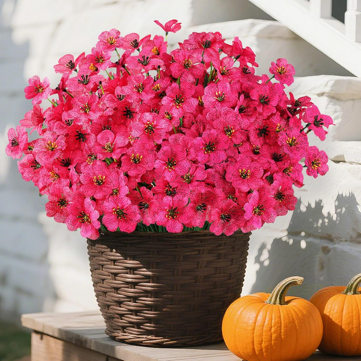 Artificial Flowers for Outdoors, Fake Lavender Plant, Purple