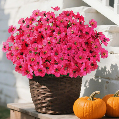Artificial Flowers for Outdoors, Fake Lavender Plant, Purple