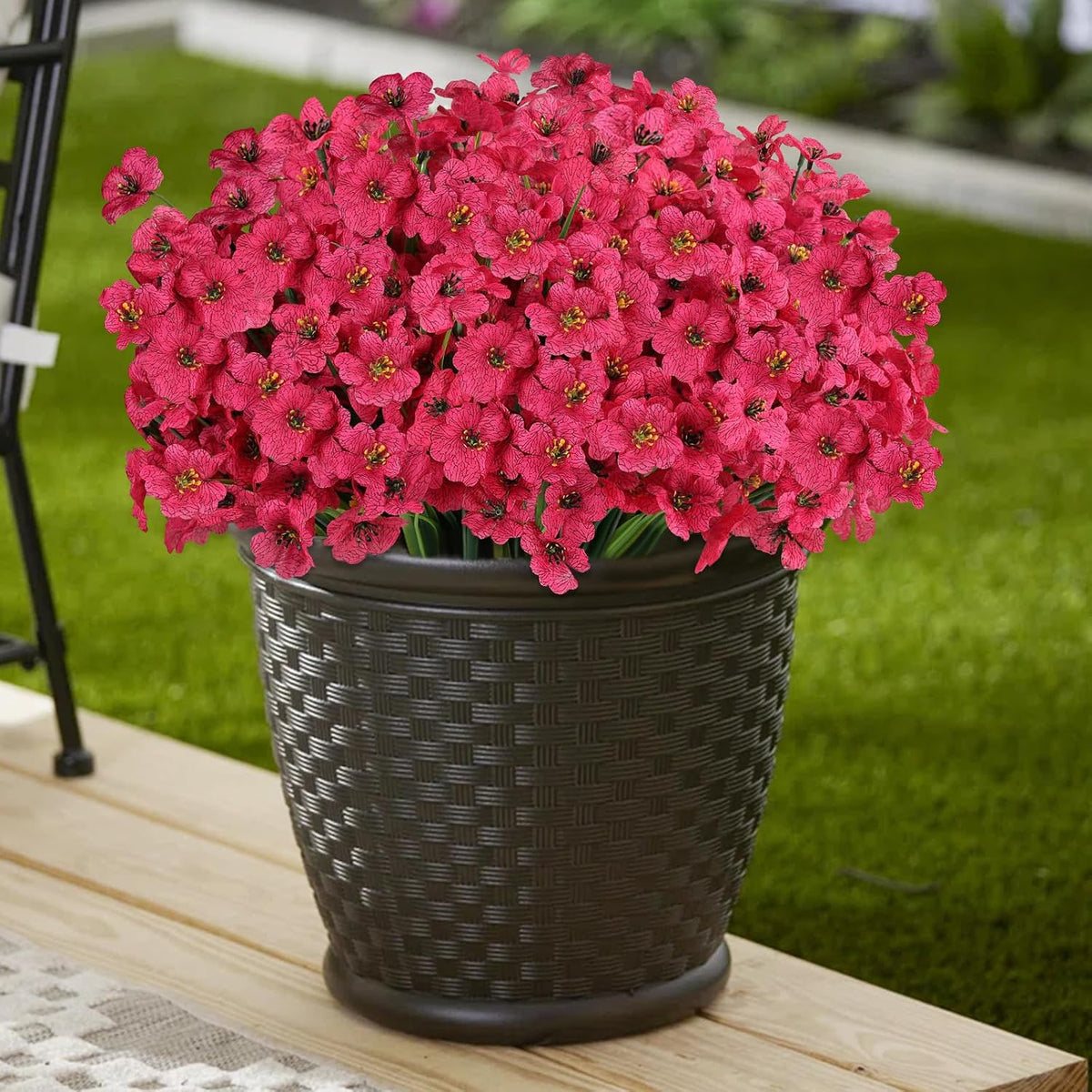 Artificial Flowers for Outdoors, Fake Lavender Plant, Purple