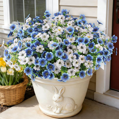 Artificial Flowers for Outdoors, Fake Lavender Plant, Purple