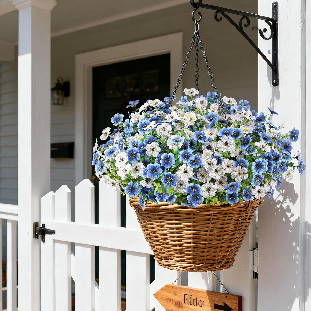 Artificial Flowers for Outdoors, Fake Lavender Plant, Purple