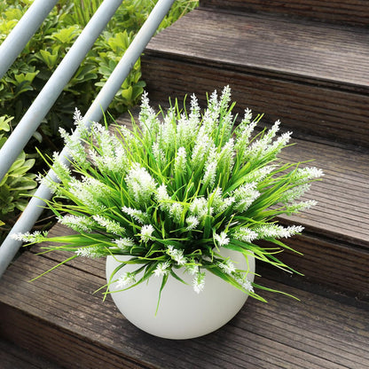 Artificial Flowers for Outdoors, Fake Lavender Plant, Purple