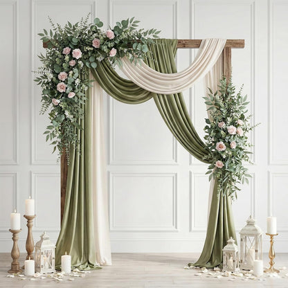 100 Pcs Mixed Greenery Artificial Eucalyptus Stems, Baby Breath Artificial Flowers Bulk and Eucalyptus Leaves for Wedding Bouquets Home Office Floral Decor (100, Green and White)