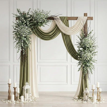 100 Pcs Mixed Greenery Artificial Eucalyptus Stems, Baby Breath Artificial Flowers Bulk and Eucalyptus Leaves for Wedding Bouquets Home Office Floral Decor (100, Green and White)