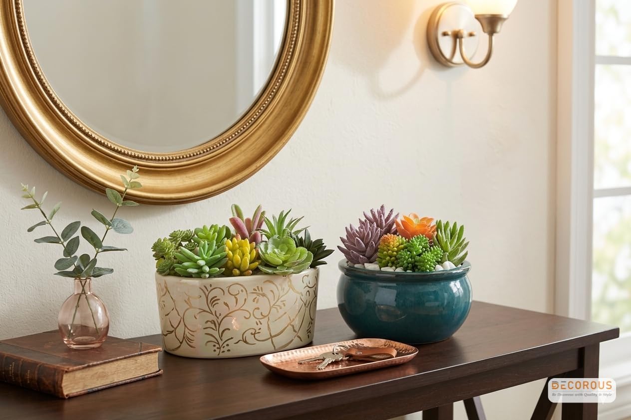 Artificial Succulents Plants Unpotted -14 Pack– Large Fake Succulent Plant Indoor Outdoors – Realistic Faux Cactus Suculentas Bulk for Home DIY Décor – Small Desert Plastic Cacti Succulants