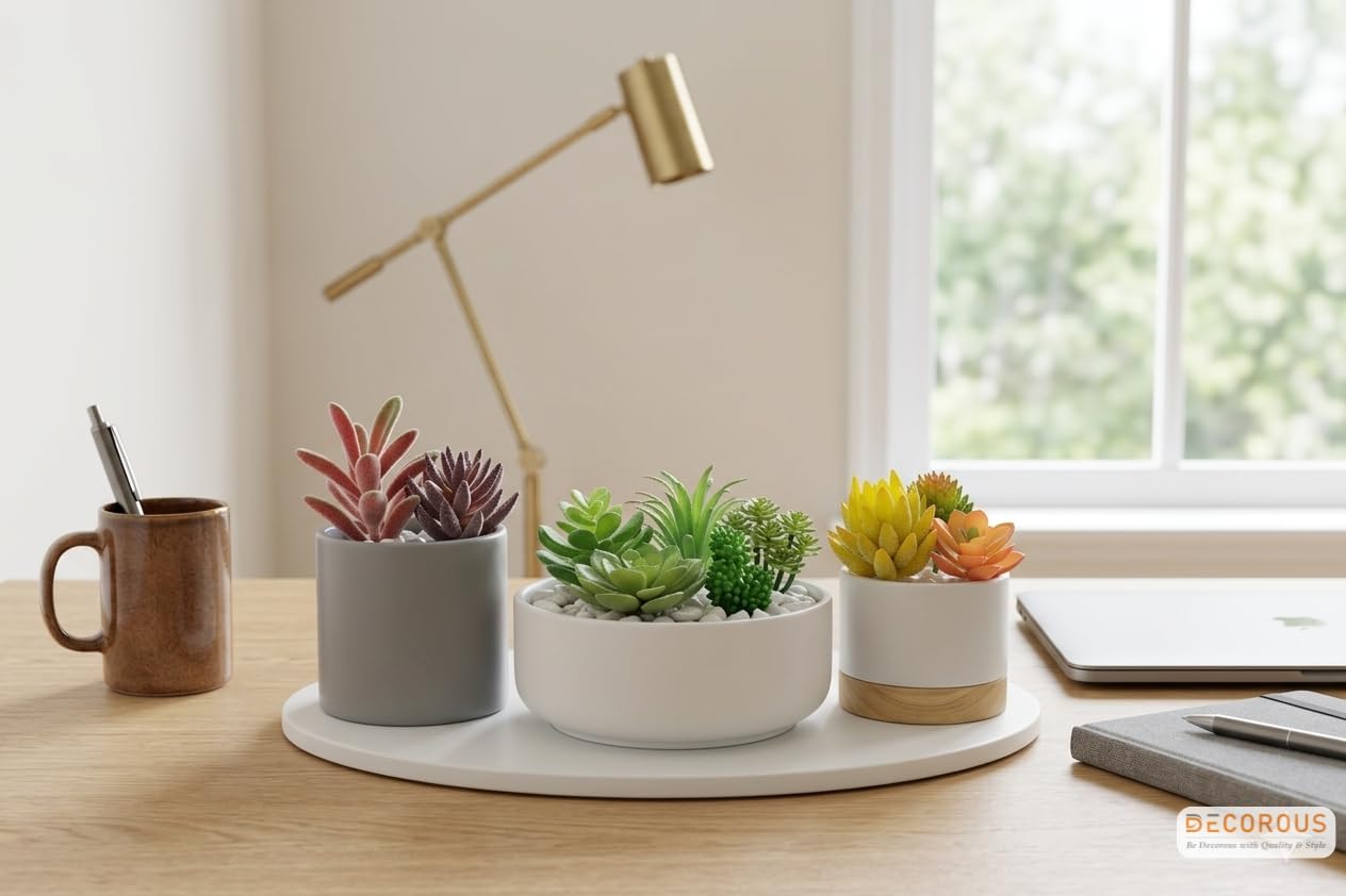 Artificial Succulents Plants Unpotted -14 Pack– Large Fake Succulent Plant Indoor Outdoors – Realistic Faux Cactus Suculentas Bulk for Home DIY Décor – Small Desert Plastic Cacti Succulants