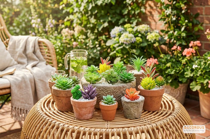 Artificial Succulents Plants Unpotted -14 Pack– Large Fake Succulent Plant Indoor Outdoors – Realistic Faux Cactus Suculentas Bulk for Home DIY Décor – Small Desert Plastic Cacti Succulants
