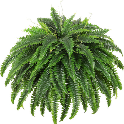 49" Artificial Boston Fern, Outdoor Faux Plant