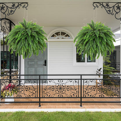 49" Artificial Boston Fern, Outdoor Faux Plant