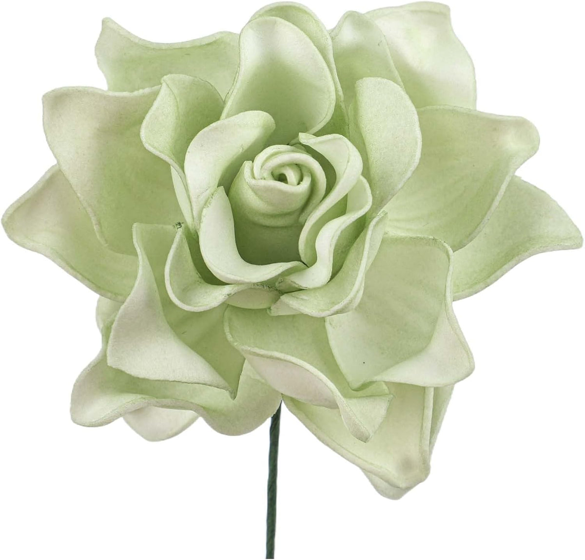 5pcs Artificial Gardenia Flowers, Vibrant EVA Simulated Bouquet for Home Decor, Living Room, Bedroom Centerpiece, Wedding Party Decoration, Low Maintenance Fake Plants(Gray)