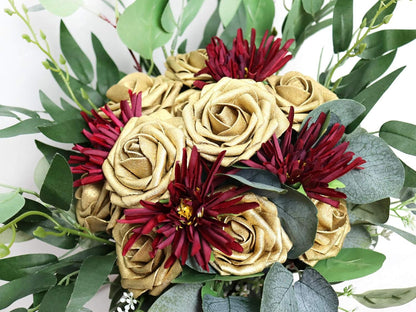 Artificial Flowers 25PCS Real Looking Mixed Living Coral Fake Roses with Stem for DIY Wedding Bouquets Centerpieces Baby Shower Party Home Decorations
