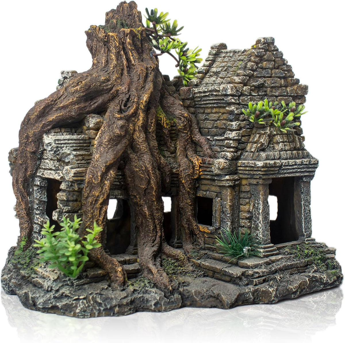 Fish Tank Decorations Aquarium Décor Resin Artificial Tree Trunk Root (E)