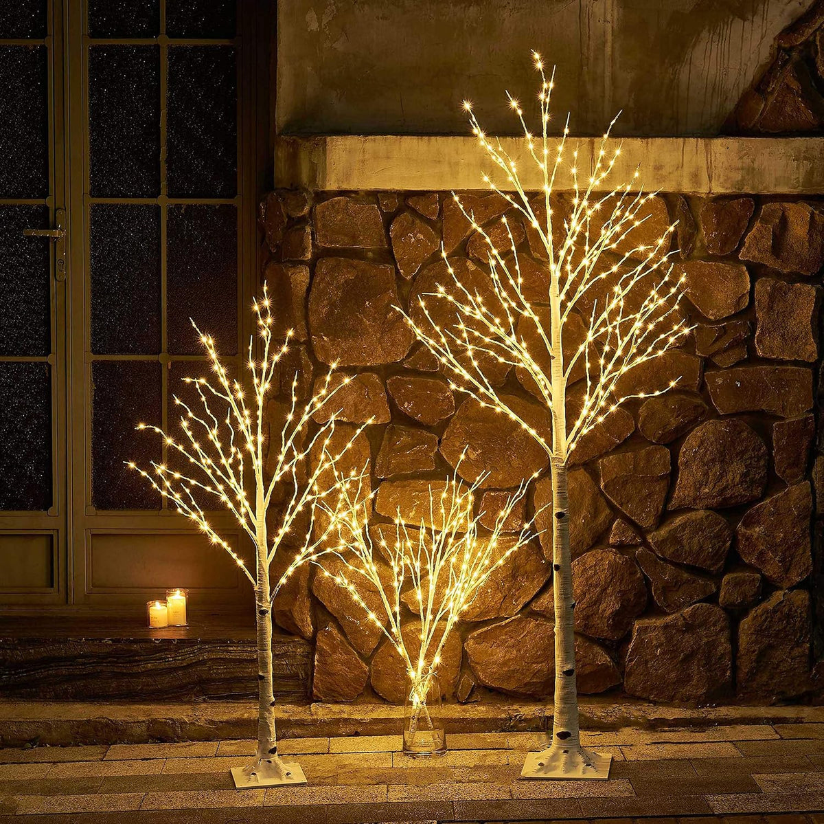 Lighted Birch Twig Tree with Fairy Lights 4FT 200 LED Lights for Indoor Outdoor Home Christmas Holiday Decoration
