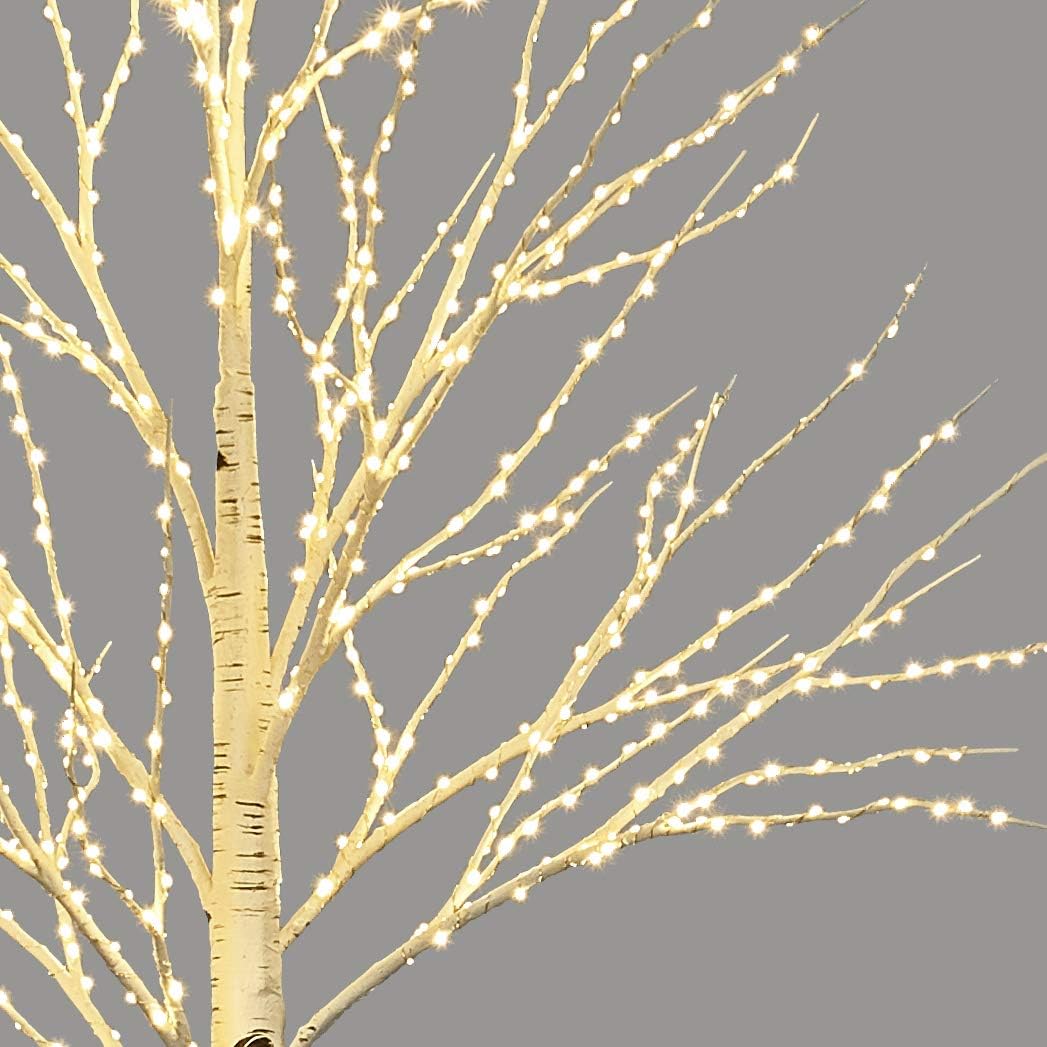 Lighted Birch Twig Tree with Fairy Lights 4FT 200 LED Lights for Indoor Outdoor Home Christmas Holiday Decoration