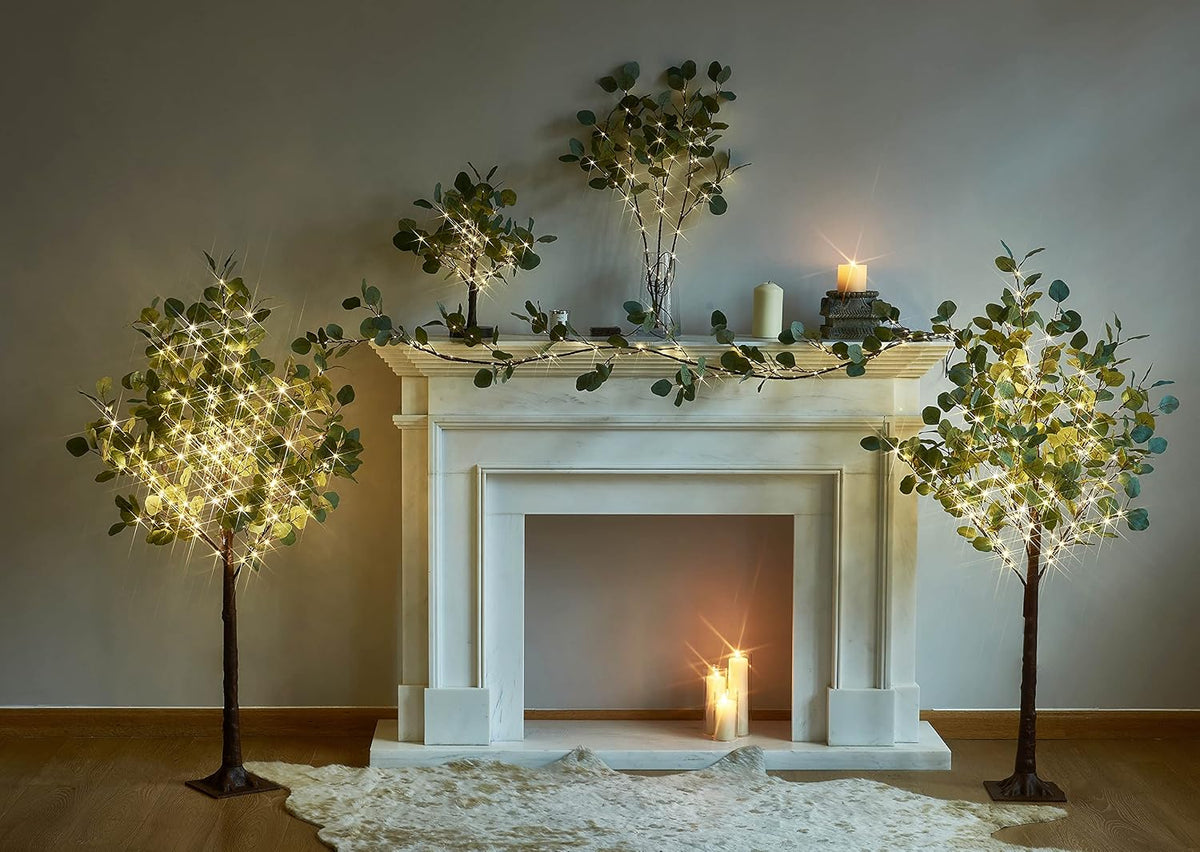 Lighted Birch Twig Tree with Fairy Lights 4FT 200 LED Lights for Indoor Outdoor Home Christmas Holiday Decoration