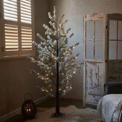 Lighted Birch Twig Tree with Fairy Lights 4FT 200 LED Lights for Indoor Outdoor Home Christmas Holiday Decoration
