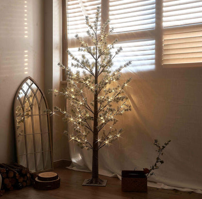 Lighted Birch Twig Tree with Fairy Lights 4FT 200 LED Lights for Indoor Outdoor Home Christmas Holiday Decoration